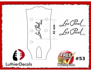 Gibson Les Paul Model Guitar Decal #53
